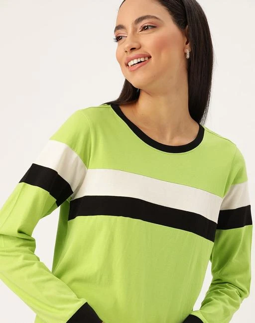Checkout this latest Tshirts
Product Name: *Stylish Women Tshirts *
Fabric: Cotton
Sleeve Length: Long Sleeves
Pattern: Colorblocked
Multipack: 1
Sizes:
S (Bust Size: 36 in, Length Size: 37 in) 
M (Bust Size: 38 in, Length Size: 39 in) 
L (Bust Size: 40 in, Length Size: 41 in) 
XL (Bust Size: 42 in, Length Size: 43 in) 
Country of Origin: India
Easy Returns Available In Case Of Any Issue


Catalog Rating: ★3.9 (79)

Catalog Name: Popster Modern Women Tshirts
CatalogID_4151310
C79-SC1021
Code: 133-20014691-309