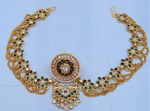 fcity.in - Rk Gold Rajasthani Style Gold Plated Rakhdi Borla For Women /  Allure