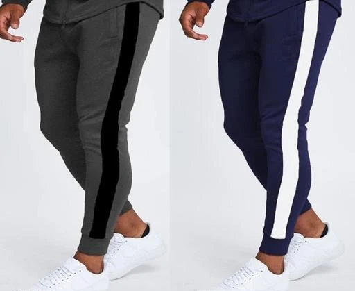 Buy Joggers Park Mens Grey And Black Cotton Blend Trackpants Pack Of 2  Online at Low Prices in India  Paytmmallcom