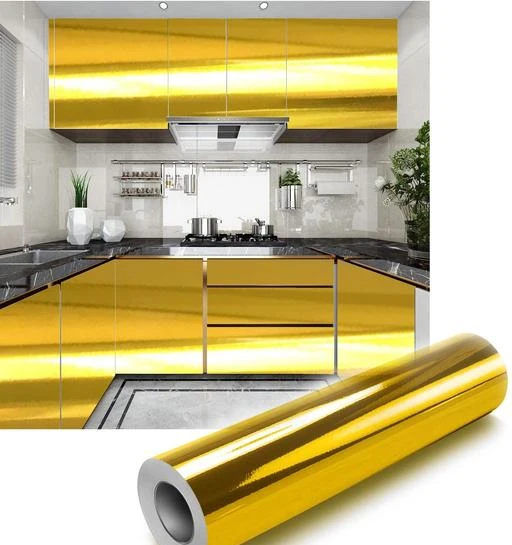 Gold Texture Contact Paper Kitchen Oil Proof Wallpaper Peel and Stick Contact  Paper Self Adhesive Aluminum Foil Waterproof Wallpaper for Kitchen  Countertop Cabinet Drawer Liner Shelf Liner 