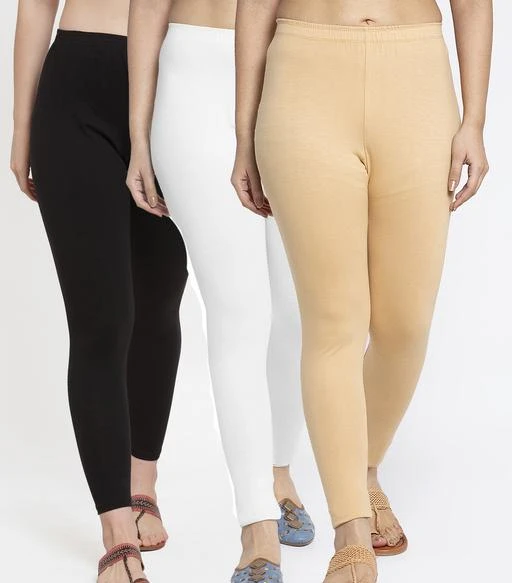 Checkout this latest Leggings
Product Name: *Women Black White Beige Modern Lycra Solid Ankle Length Legging*
Fabric: Cotton Lycra
Pattern: Solid
Multipack: 3
Sizes: 
Free Size (Waist Size: 36 in, Length Size: 38 in, Hip Size: 36 in) 
Country of Origin: India
Easy Returns Available In Case Of Any Issue


Catalog Rating: ★3.9 (87)

Catalog Name: Gorgeous Trendy Women Leggings
CatalogID_4232333
C79-SC1035
Code: 965-20320047-7941