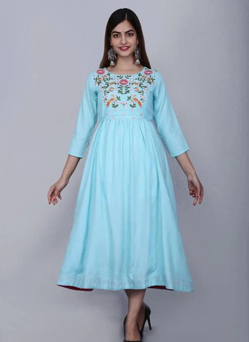 Checkout this latest Kurtis
Product Name: *Alisha Voguish Kurtis*
Fabric: Rayon
Sleeve Length: Three-Quarter Sleeves
Pattern: Embroidered
Combo of: Single
Sizes:
S (Bust Size: 36 in, Size Length: 48 in) 
M (Bust Size: 38 in, Size Length: 48 in) 
L (Bust Size: 40 in, Size Length: 48 in) 
XL (Bust Size: 42 in, Size Length: 48 in) 
XXL (Bust Size: 44 in, Size Length: 48 in) 
Country of Origin: India
Easy Returns Available In Case Of Any Issue


SKU: SEA-006SKYBLUE
Supplier Name: SEASON CREATION

Code: 234-20359162-1431

Catalog Name: Jivika Fashionable Kurtis
CatalogID_4241547
M03-C03-SC1001