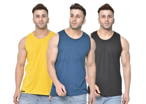 Checkout this latest Vests
Product Name: *Latest Men Vest*
Fabric: Cotton Blend
Sleeve Length: Sleeveless
Pattern: Solid
Net Quantity (N): 3
Sizes: 
S, M (Length Size: 26 in) 
L (Length Size: 27 in) 
XL (Length Size: 28 in) 
XXL
Country of Origin: India
Easy Returns Available In Case Of Any Issue


SKU: SLD_VEST_YEL_PCK_BLK
Supplier Name: GREENLAND FASHION

Code: 584-20362378-5931

Catalog Name: Fancy Men Vest
CatalogID_4242642
M06-C19-SC1217