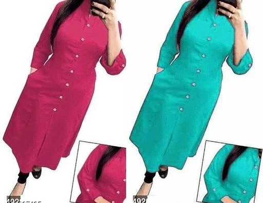 Checkout this latest Kurtis
Product Name: *Myra Pretty Kurtis*
Fabric: Rayon
Sleeve Length: Three-Quarter Sleeves
Pattern: Solid
Combo of: Combo of 2
Sizes:
M (Bust Size: 38 in) 
L (Bust Size: 40 in) 
XL (Bust Size: 42 in) 
XXL (Bust Size: 44 in) 
Country of Origin: India
Easy Returns Available In Case Of Any Issue


SKU: PANJABI_PINK-SKY
Supplier Name: asm_textile

Code: 954-20367435-1941

Catalog Name: Women Rayon A-line Solid Yellow Kurti
CatalogID_4244111
M03-C03-SC1001