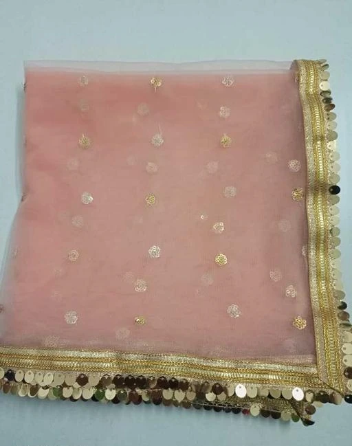 Checkout this latest Dupattas
Product Name: *PEACH COLOUR HEAVY BORDERED GOLDEN SEQUANCE DUPATTA*
Fabric: Net
Pattern: Embellished
Multipack: 1
Sizes:Free Size (Length Size: 2.25 m) 
Country of Origin: India
Easy Returns Available In Case Of Any Issue


Catalog Rating: ★3.8 (90)

Catalog Name: Elegant Fashionable Women Dupattas
CatalogID_4316430
C74-SC1006
Code: 503-20641903-4521
