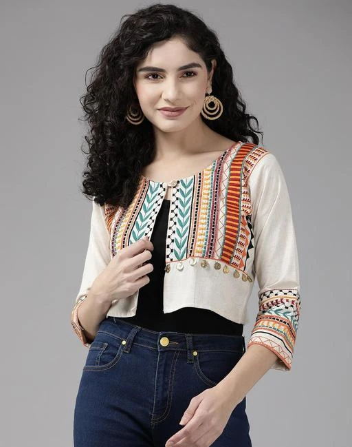 Cotton ethnic clearance jackets for womens