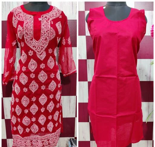Checkout this latest Kurtis
Product Name: * Attractive Kurtis*
Fabric: Georgette
Pattern: Chikankari
Combo of: Single
Sizes:
M (Bust Size: 38 in, Size Length: 46 in) 
L (Bust Size: 40 in, Size Length: 46 in) 
Country of Origin: India
Easy Returns Available In Case Of Any Issue


SKU: Buta jal Red + inner
Supplier Name: Aashi chikan

Code: 885-20733579-1212

Catalog Name: Attractive Kurtis
CatalogID_4339374
M03-C03-SC1001