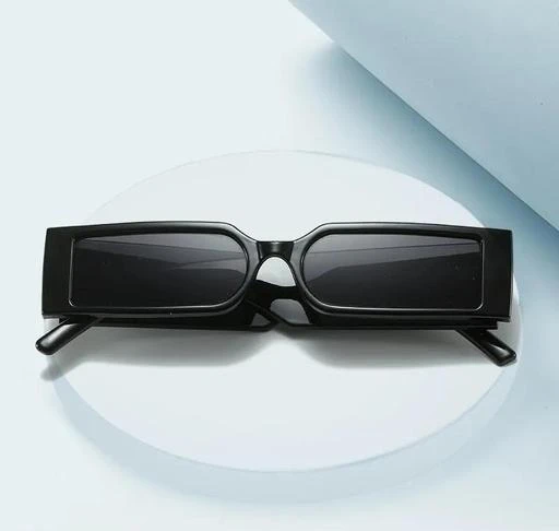 Rectangular Black MC stan sunglasses, Size: Free