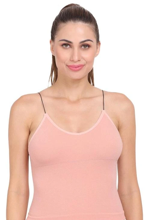 Amour Secret Womens/Girls Spaghetti Strap (Slip) Padded Camisole Crop Tops  for Womans & Girls Pack of 2 CS040