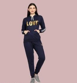 Women's Pack of 1 Black Solid Summer Track Suits