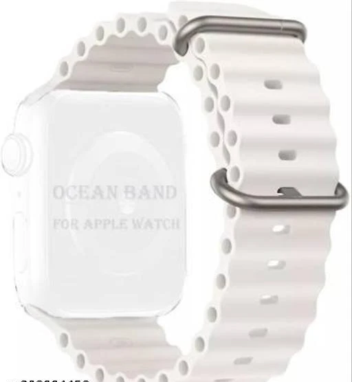 49mm White Ocean Band Extension - Apple