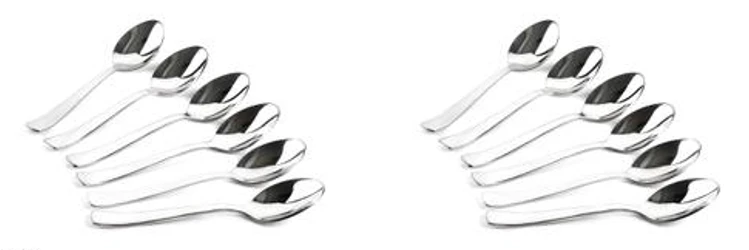 Stainless Steel Baby Spoon - Set of 12