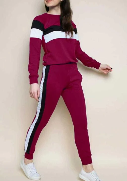 Checkout this latest Tracksuits
Product Name: *Stylish Sensational Women Top & Bottom Sets*
Fabric: Cotton
Pattern: Striped
Net Quantity (N): 1
Top Fabric: Cotton
Bottom Fabric: Cotton
Top Type: Tshirt
Bottom Type: Pyjamas
Multipack: 1
Sizes: All Product without Pocket
 (Top Bust Size: 28 to 32 in, Top Length Size: 22 in, Bottom Waist Size: 28 to 32 in, Bottom Length Size: 36 in) 
Sizes: 
Free Size (Bust Size: 32 in, Top Length Size: 22 in, Bottom Waist Size: 32 in, Bottom Length Size: 40 in) 
Country of Origin: India
Easy Returns Available In Case Of Any Issue


SKU: TracksuitMaroon
Supplier Name: Surat Vastram-

Code: 715-20994226-6351

Catalog Name: Stylish Sensational Women Top & Bottom Sets
CatalogID_4405194
M04-C07-SC1290