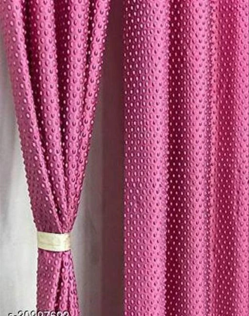 Checkout this latest Curtains_500-1000
Product Name: *Ravishing Fancy Curtains & Sheers*
Material: Polyester
Print or Pattern Type: Solid
Length: Door
Multipack: 1
Sizes:6 Feet (Length Size: 6 ft, Width Size: 4 ft) 
7 Feet (Length Size: 7 ft, Width Size: 4 ft) 
5 Feet (Length Size: 5 ft, Width Size: 4 ft) 
Country of Origin: India
Easy Returns Available In Case Of Any Issue


SKU: pinkpunching1pcs
Supplier Name: Rajat Texo Fab

Code: 192-20997692-588

Catalog Name: Trendy Versatile Curtains & Sheers
CatalogID_4406314
M08-C24-SC2531