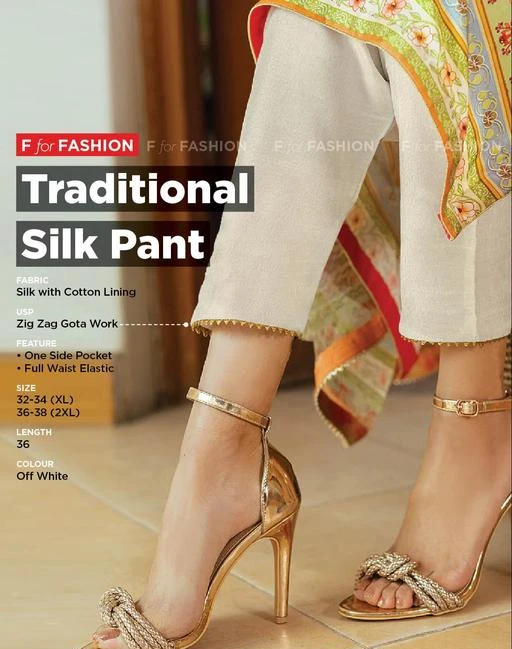 Limelight  Rs 2090  Embroidered Raw Silk Trouser   Facebook