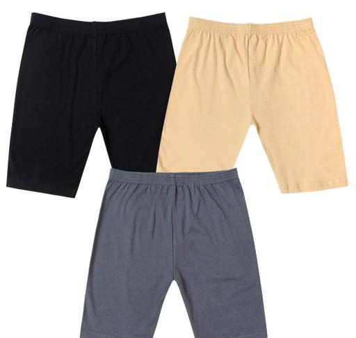  Myo Kids Cotton Cycling Shorts For Pack Of 3 / Cute Classy