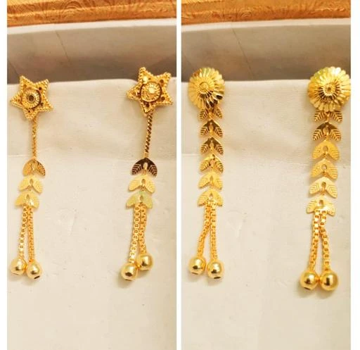 Fabulous 22kt yellow gold handmade stud earrings filigree work solid Stud  Earrings stylish modern jewelry from india  TRIBAL ORNAMENTS