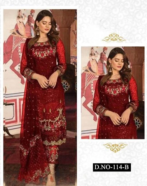 Checkout this latest Semi-Stitched Suits
Product Name: *Kashvi Ensemble Semi-Stitched Suits*
Top Fabric: Georgette
Lining Fabric: Shantoon
Bottom Fabric: Shantoon
Pattern: Embroidered
Net Quantity (N): Single
Sizes: 
Semi Stitched (Top Bust Size: Up To 44 in, Top Length Size: 52 in, Bottom Length Size: 2 in, Dupatta Length Size: 2.15 in) 
Country of Origin: India
Easy Returns Available In Case Of Any Issue


SKU: LDz3NkyL
Supplier Name: VD IMPEX

Code: 2601-21106467-7974

Catalog Name: Trendy Refined Semi-Stitched Suits
CatalogID_4436658
M03-C05-SC1522