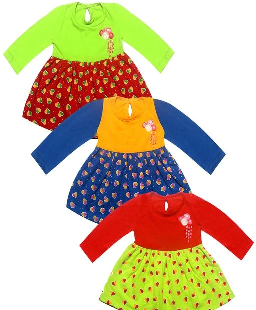 Checkout this latest Frocks & Dresses
Product Name: *KidzzCart baby girl's cotton frock dress Pack of 3*
Fabric: Cotton
Sleeve Length: Long Sleeves
Pattern: Printed
Net Quantity (N): Pack Of 3
Sizes:
3-6 Months (Bust Size: 8 in, Length Size: 14 in) 
6-9 Months (Bust Size: 9 in, Length Size: 15 in) 
6-12 Months
This Frock which is presented by KidzzCart is made of  pure Cotton and makes your adorable daughter looks very pretty. This dress is something that will become her favourite in a blink of an eye.
Country of Origin: India
Easy Returns Available In Case Of Any Issue


SKU: KC00045P3
Supplier Name: SHAKTI RETAIL

Code: 574-21332430-9901

Catalog Name: Modern Stylus Girls Frocks & Dresses
CatalogID_4498982
M10-C32-SC1141