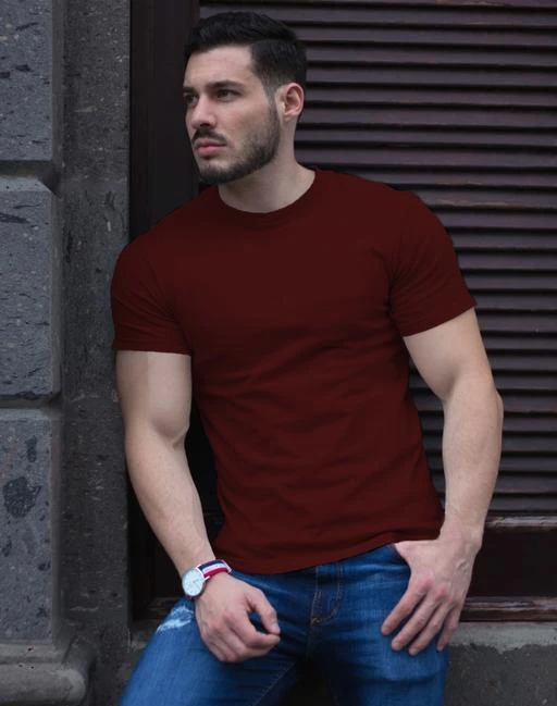 Checkout this latest Tshirts
Product Name: *Classic Designer Men Tshirts*
Fabric: Cotton
Sleeve Length: Short Sleeves
Pattern: Solid
Net Quantity (N): 1
Sizes:
S (Chest Size: 36 in, Length Size: 26 in) 
M (Chest Size: 38 in, Length Size: 27 in) 
L (Chest Size: 40 in, Length Size: 28 in) 
XL (Chest Size: 42 in, Length Size: 29 in) 
XXL (Chest Size: 44 in, Length Size: 30 in) 
standing men tshirts
Country of Origin: India
Easy Returns Available In Case Of Any Issue


SKU: Plain maroon
Supplier Name: The Stanch

Code: 842-21341146-994

Catalog Name: Classic Retro Men Tshirts
CatalogID_4501086
M06-C14-SC1205
