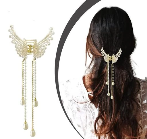 Buy GOLD STYLISH PEARL HAIR CLIP Online  Odette