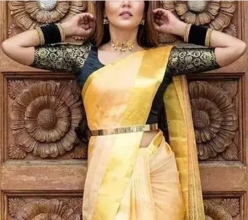 Georgette Ladies Golden Saree Belt at Rs 135/piece in Delhi