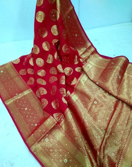 Checkout this latest Sarees
Product Name: *Treditional Fancy Handwork Banarasi Chanderi Silk Sarees*
Saree Fabric: Banarasi Silk
Blouse: Separate Blouse Piece
Blouse Fabric: Banarasi Silk
Pattern: Zari Woven
Net Quantity (N): Single
Sizes: 
Free Size (Saree Length Size: 5.5 m, Blouse Length Size: 0.8 m) 
Country of Origin: India
Easy Returns Available In Case Of Any Issue


SKU: and_doller_work_red
Supplier Name: Frontline_Fashion

Code: 549-21701745-0991

Catalog Name: Aagam Superior Sarees
CatalogID_4594691
M03-C02-SC1004