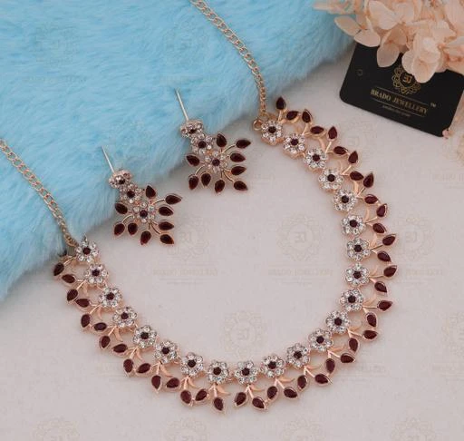 Maroon color clearance jewellery