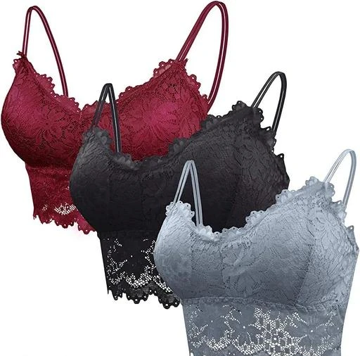  Women Fancy Stylish 518 Maroonblackgrey Pack 3