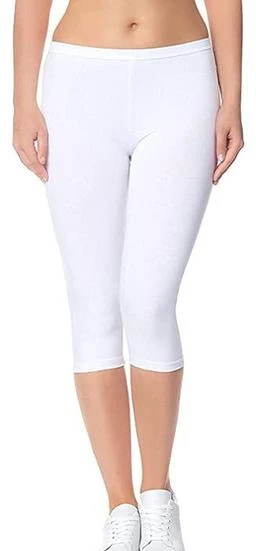  Pure Fashion Combo Pack Of 3 Skinny Fit 34 Capris Leggings For  Women