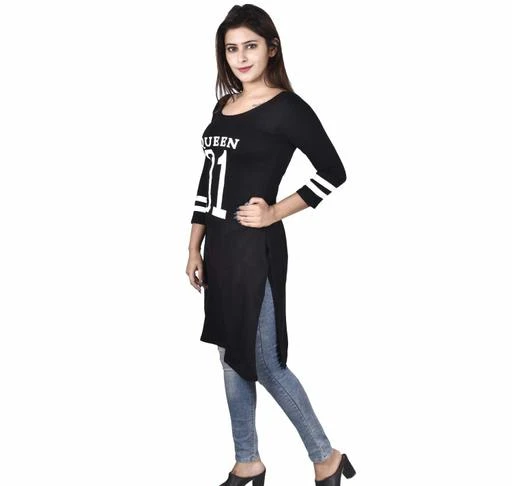Checkout this latest Tshirts
Product Name: *Comfy Fashionista Women Tops & Tunics*
Fabric: Cotton
Sleeve Length: Three-Quarter Sleeves
Pattern: Printed
Multipack: 1
Sizes:
S (Bust Size: 36 in, Length Size: 40 in) 
M (Bust Size: 38 in, Length Size: 40 in) 
L (Bust Size: 40 in, Length Size: 40 in) 
Country of Origin: India
Easy Returns Available In Case Of Any Issue


Catalog Rating: ★4.3 (22)

Catalog Name: Comfy Fashionista Women Tops & Tunics
CatalogID_4648775
C79-SC1020
Code: 743-21904882-057