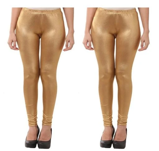 Shimmer Leggings-Yellow Gold