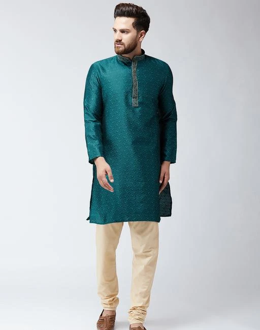 Checkout this latest Kurta Sets
Product Name: *Fashionable Ethnic Men's Kurta Set*
Fabric: Kurta - Silk Blend  Dhoti - Silk Blend
Sleeves: Sleeves Are Included
Size : Kurta - 38 in  40 in  42 in  44 in (Refer Size Chart) Dhoti - 38 in  40 in  42 in  44 in (Refer Size Chart)
Length : Kurta - Refer Size Chart  Dhoti - Refer Size Chart
Type: Stitched
Description: It Has 1 Piece Of Men's Kurta With Dhoti
Pattern: Kurta - Solid Dhoti - Solid
Country of Origin: India
Easy Returns Available In Case Of Any Issue


Catalog Rating: ★4.3 (4)

Catalog Name: Fashionable Ethnic Men's Kurta Set
CatalogID_293170
C66-SC1201
Code: 3411-2206329-7623