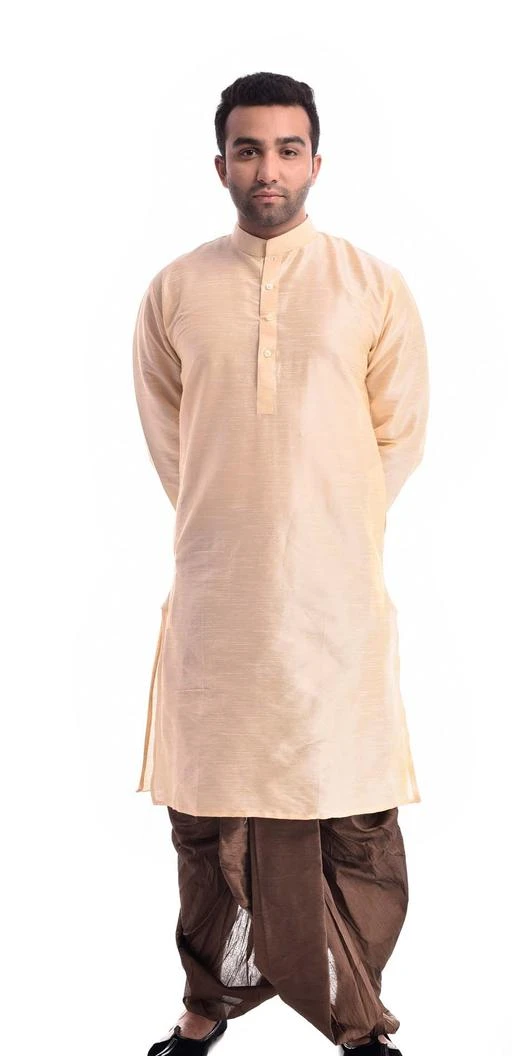 Checkout this latest Kurta Sets
Product Name: *Fancy Silk Men's Kurta Set*
Fabric: Kurta - Silk, Dhoti - Silk  
Sleeves: Sleeves Are Included
Size: Kurta - 38 in, 40 in, 42 in, 44 in, Dhoti - 30 in, 32 in, 34 in, 36 in
Length - Up To 38 in
Type: Stitched
Description: It Has 1 Piece Of Men's Kurta & 1 Piece Of Dhoti 
Pattern: Solid
Easy Returns Available In Case Of Any Issue



Catalog Name: Eva Fancy Silk  Men's Kurta Sets Vol 18
CatalogID_295299
C66-SC1201
Code: 3441-2220981-