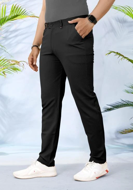  Formal Stretchable Pant With Expandable Waist For Men Regular Fit
