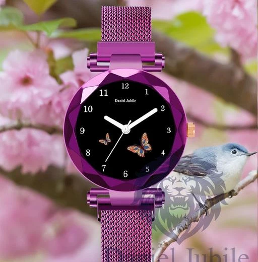 Purple magnetic watch sale