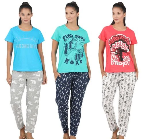 Checkout this latest Nightsuits
Product Name: *Inaaya Alluring Women Nightsuits*
Top Fabric: Cotton
Bottom Fabric: Cotton
Top Type: Tshirt
Bottom Type: Pyjamas
Sizes:
M
Sevnix Women Printed Top & Pyjama Set
Country of Origin: India
Easy Returns Available In Case Of Any Issue


SKU: S151-C3-WOMENS-BLU-ORNG-GRN
Supplier Name: MADSTER-Sevnix

Code: 9611-22381091-0983

Catalog Name: Inaaya Alluring Women Nightsuits
CatalogID_4788455
M04-C10-SC1045
