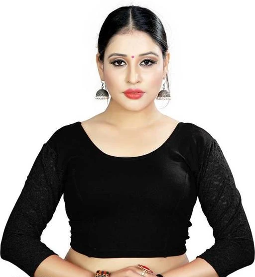 Checkout this latest Blouses
Product Name: *Graceful Women Blouses*
Fabric: Lycra
Fabric: Lycra
Sleeve Length: Three-Quarter Sleeves
multipack:1
Pattern: Solid
It has 1 piece of Woman's Blouse
Sizes: 
36 (Bust Size: 34 in, Length Size: 15 in) 
40 (Bust Size: 38 in, Length Size: 15 in) 
32 (Bust Size: 30 in, Length Size: 15 in) 
Country of Origin: India
Easy Returns Available In Case Of Any Issue


Catalog Rating: ★3.9 (90)

Catalog Name: Latest Women Blouses
CatalogID_4790235
C74-SC1007
Code: 752-22389371-995