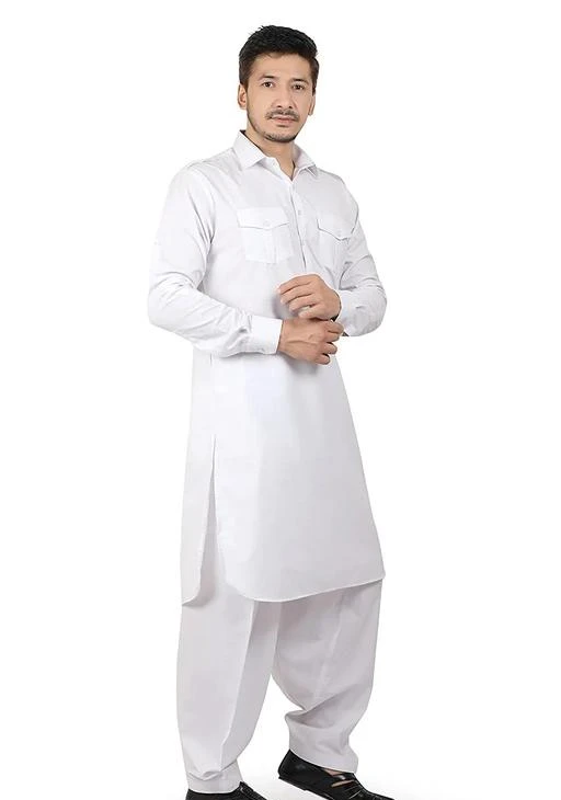 White pathani sale dress pattern