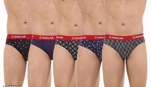 Buy Dollar Bigboss Assorted Color Cotton Printed Briefs (Pack Of 2