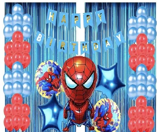 Spider-Man Marvel Superhero Birthday Party Decoration 5 Balloons