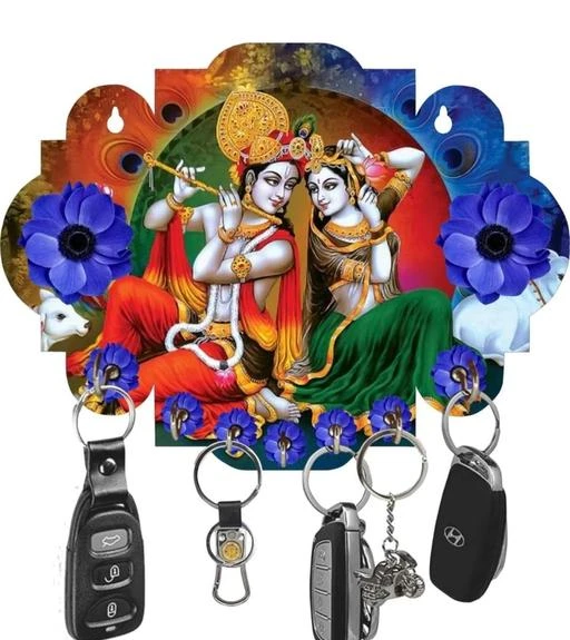 Radha krishna key on sale holder