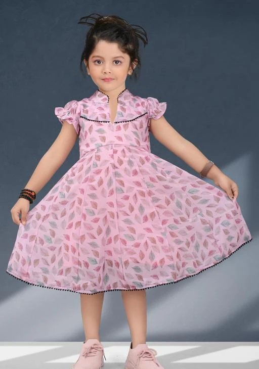 Baby frock pink colour sale