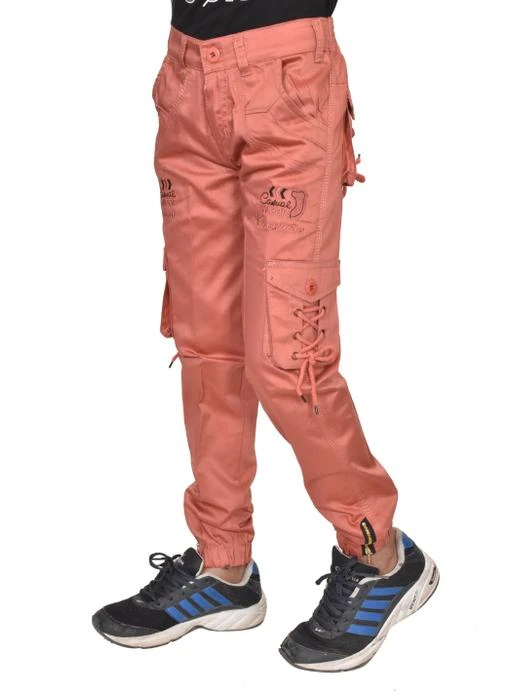 Solid Cotton Relaxed Fit Boys Track Pants