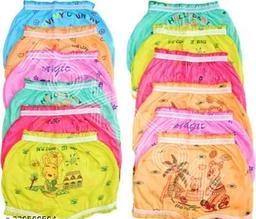 Ladli Newborn Baby Boys and Girls Panties Set, 12 Pcs Set Bloomer Panty,  Drawer, Soft Material