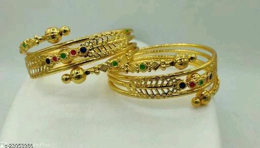 Checkout this latest Bracelet & Bangles
Product Name: *Twinkling Graceful Bracelet & Bangles*
Base Metal: Brass
Plating: Gold Plated
Stone Type: Artificial Stones
Sizing: Adjustable
Type: Bangle Style
Net Quantity (N): 2
Sizes:2.4, 2.6, 2.8
Country of Origin: India
Easy Returns Available In Case Of Any Issue


SKU: Bangle118
Supplier Name: shiv enterprise

Code: 371-23053986-573

Catalog Name: Twinkling Graceful Bracelet & Bangles
CatalogID_4976309
M05-C11-SC1094