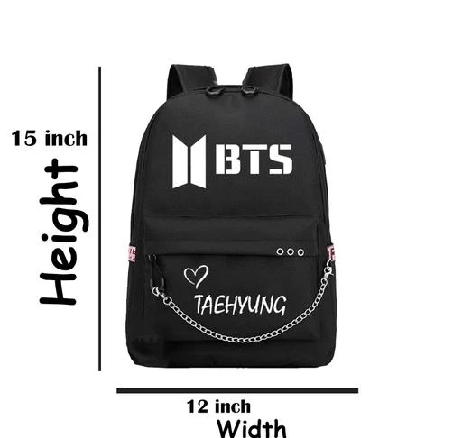 Taehyung is mine printed bts bag, School Bag, Backpack, Pittu bag, Children  Bag, School Backpack, School