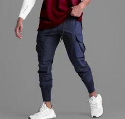  Joggers Park Men Solid Grey Track Pants / Joggers Park