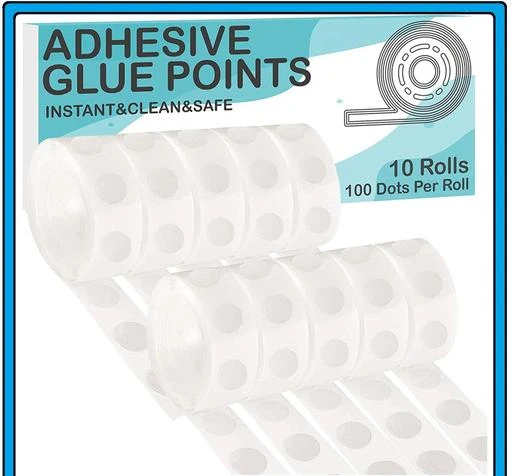 100 Dots Point Balloon Glue Removable Adhesive Dots Double Sided