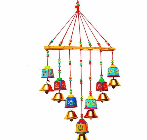 Traditional Handcraft Decorative Wind Chime with Bells for Home Entrance & Gift 